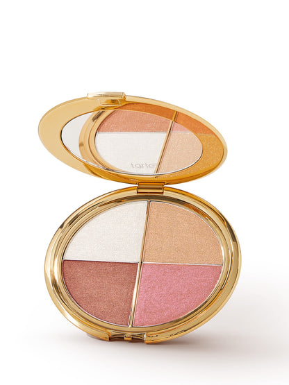 glow wardrobe highlighting eye & cheek palette